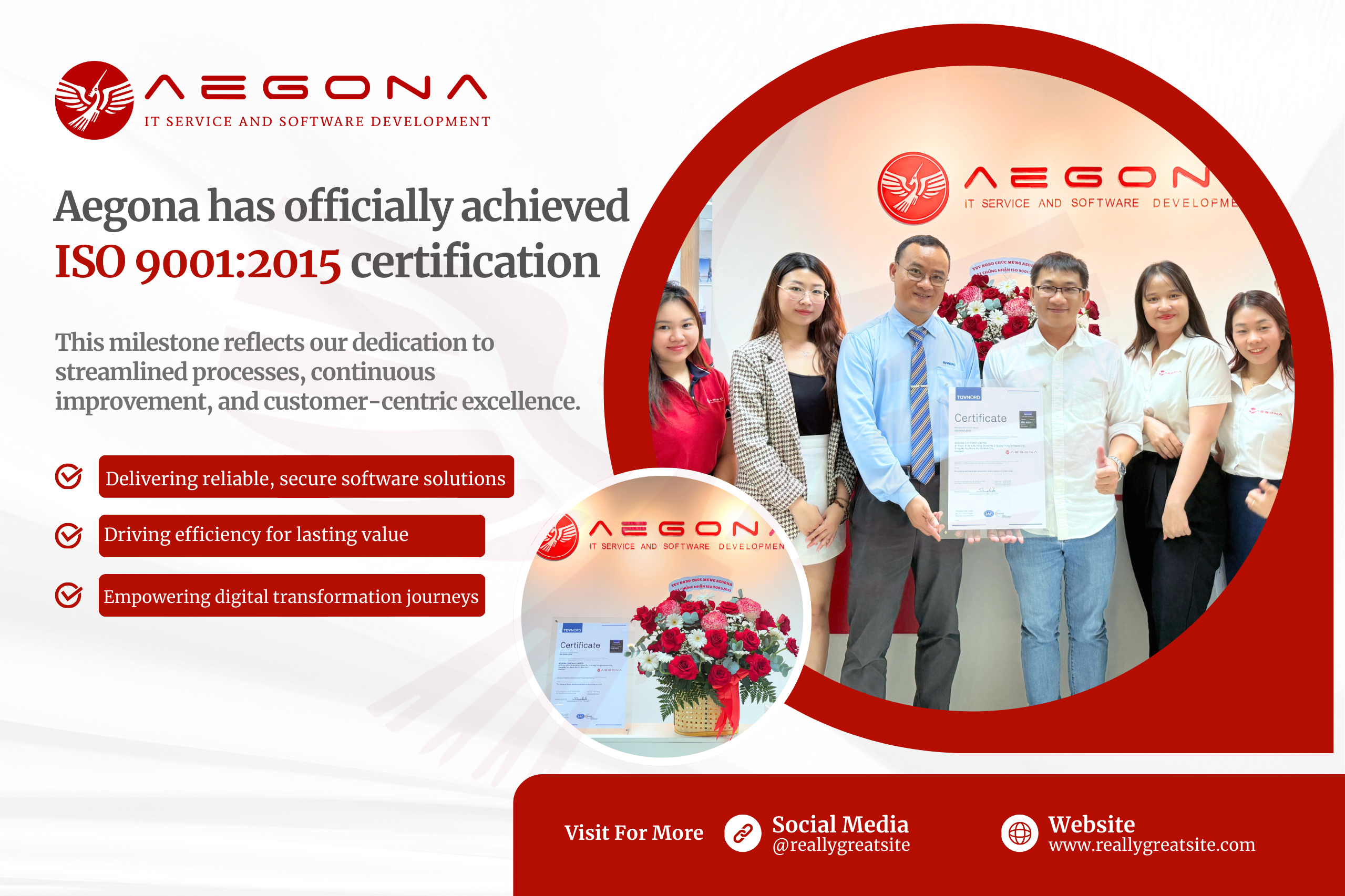 Aegona Has Officially Achieved ISO 9001:2015 Certification