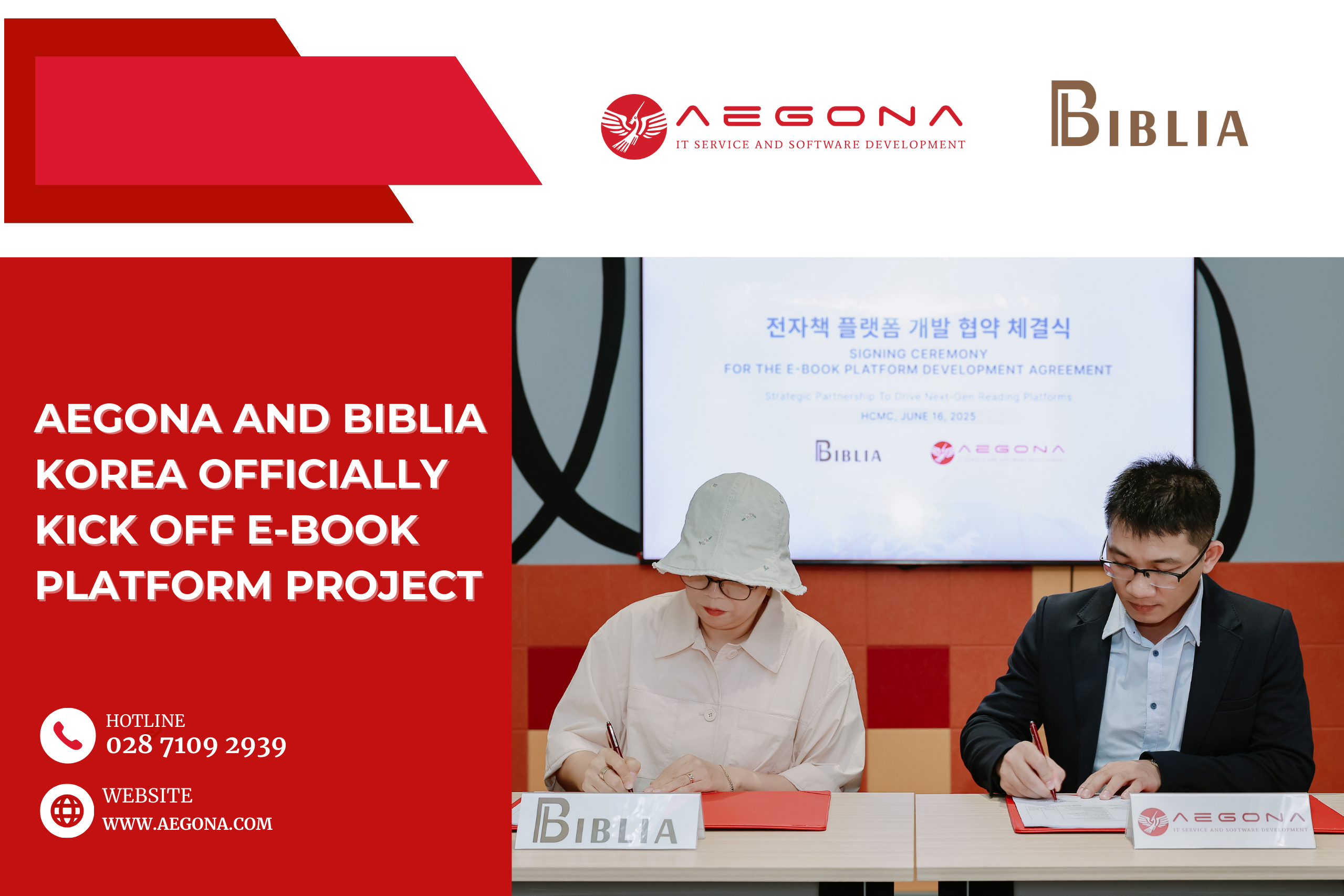 Aegona and Biblia Korea Officially Kick Off E-Book Platform Project  
